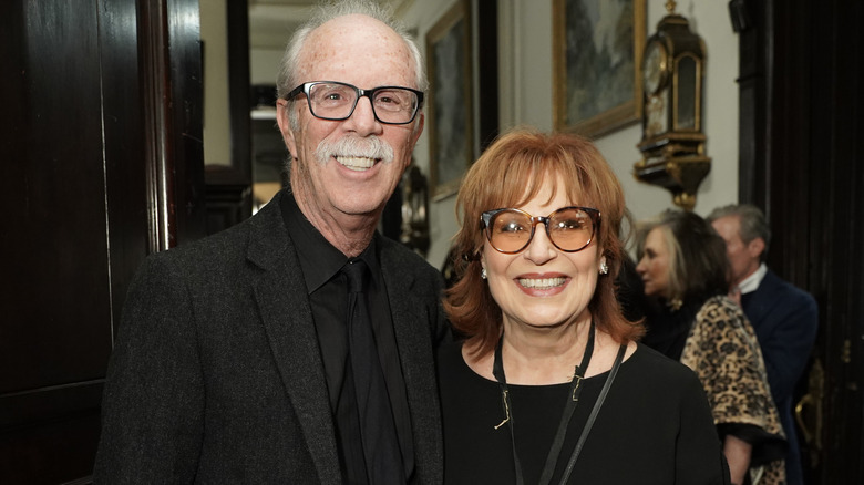 Steve Janowitz and Joy Behar smile