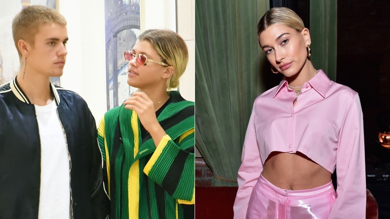 Justin Bieber and Sofia Richie shopping, Hailey Bieber posing