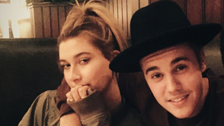 Hailey and Justin Bieber selfie