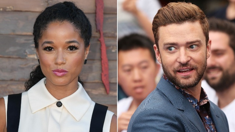 Alisha Wainwright, Justin Timberlake split image