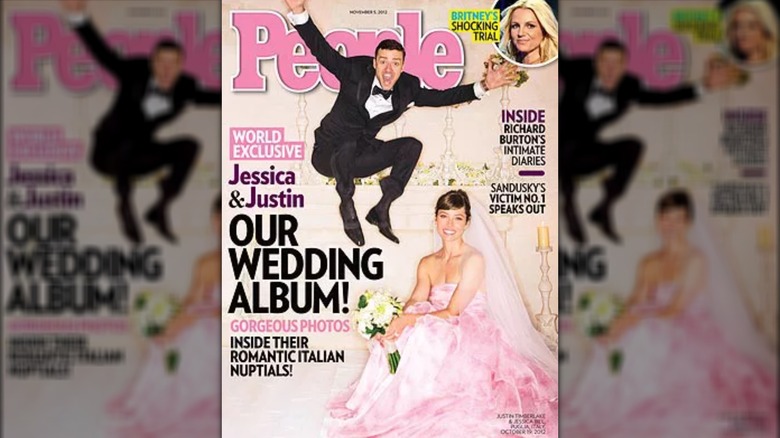 Justin Timberlake and Jessica Biel's wedding cover for People
