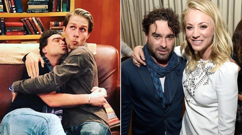 Johnny Galecki with Karl Cook and Kaley Cuoco