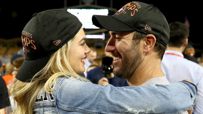 Kate Upton and Justin Verlander hug