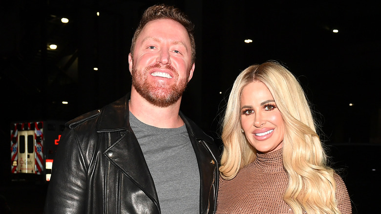 Kim Zolciak-Biermann and Kroy Biermann leather jacket