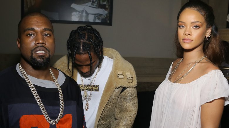 Kanye West, Travis Scott, Rihanna