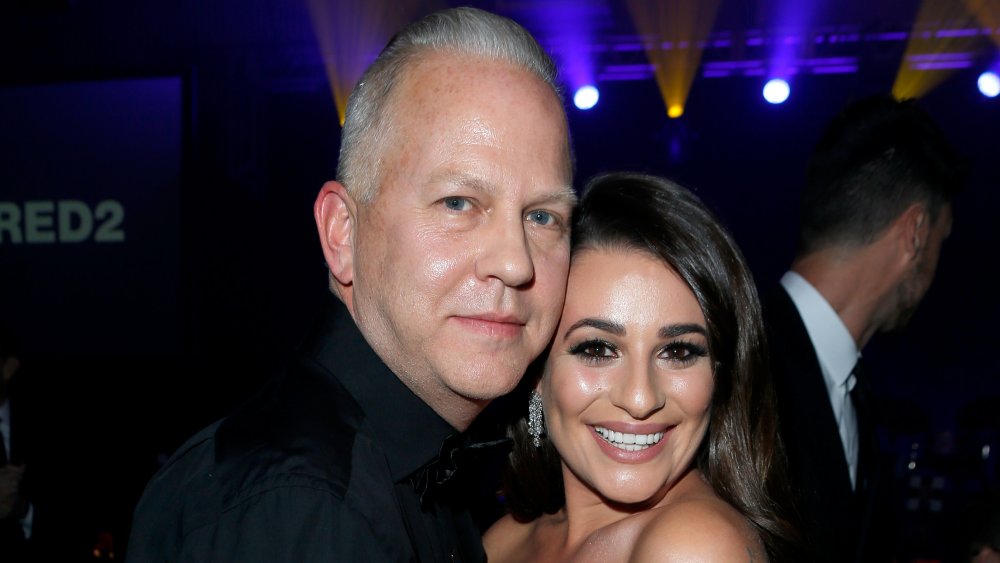 Ryan Murphy and Lea Michele at amfAR's Inspiration Gala Los Angeles