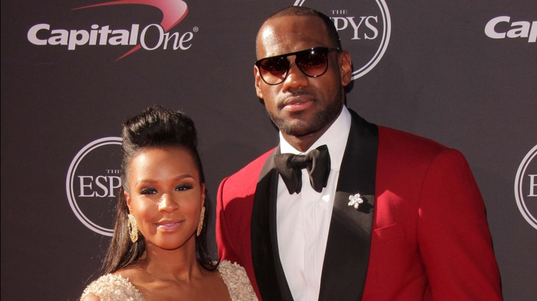 LeBron James and Savannah James on the red carpet