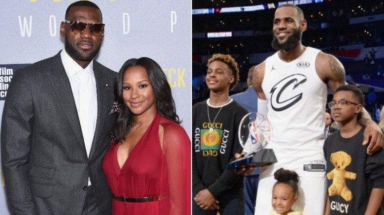 Lebron James, Savannah James, LeBron James, Jr., Zhuri James, Bryce James