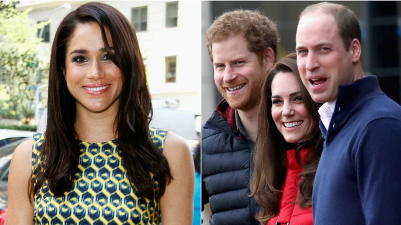 Meghan Markle, Prince Harry, Kate Middleton, and Prince William