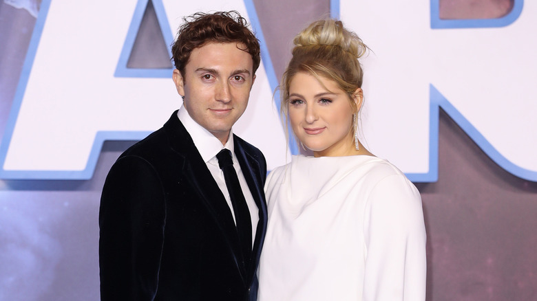 Meghan Trainor and Daryl Sabara smiling