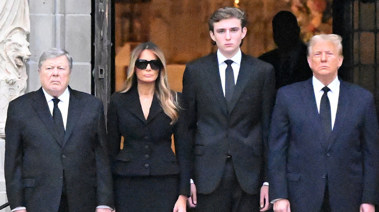 Viktor Knaus with next to Melania, Donald, and Barron Trump