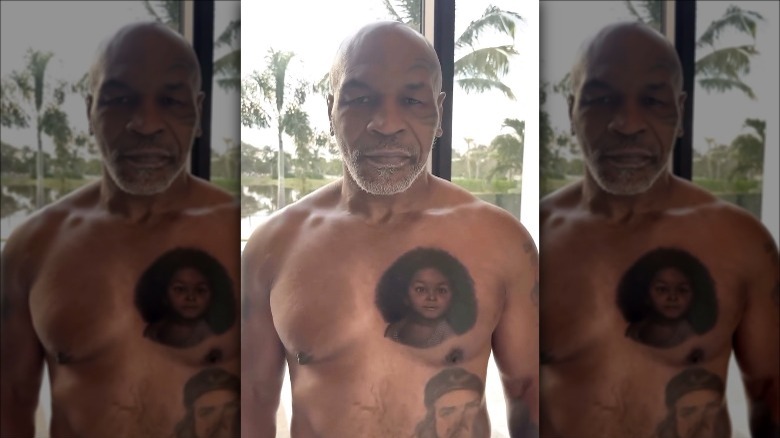 Mike Tyson's Exodus chest tattoo