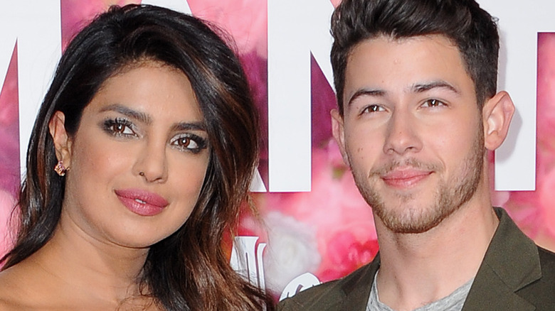 Priyanka Chopra and Nick Jonas at a premiere