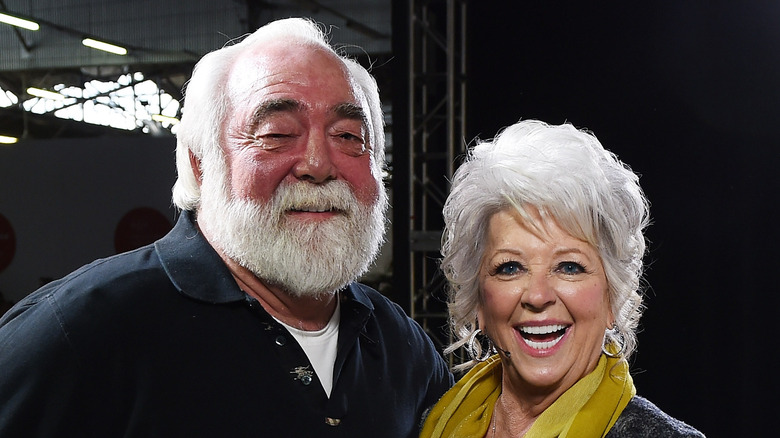 Paula Deen and Michael Groover pose