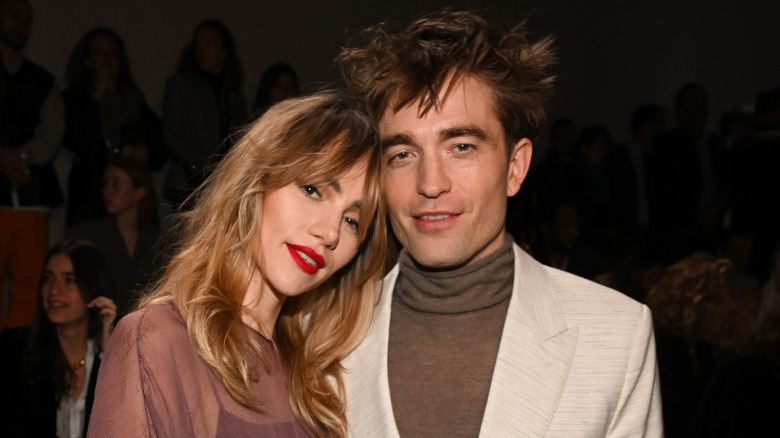 Robert Pattinson and Suki Waterhouse smiling