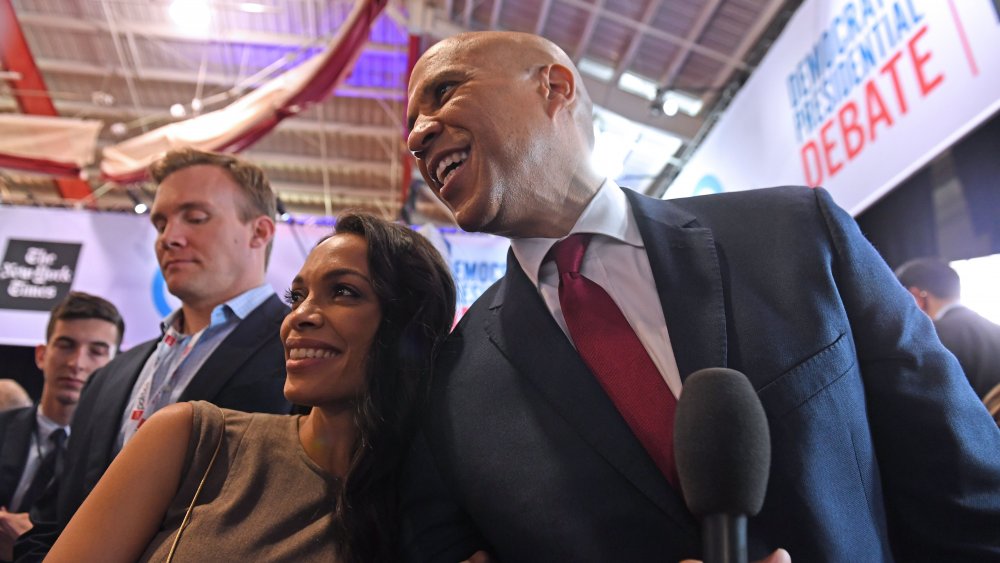 Rosario Dawson and Cory Booker