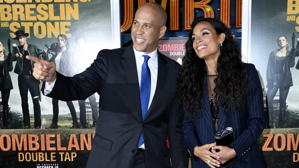 Rosario Dawson and Cory Booker