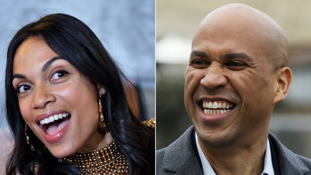 Rosario Dawson and Cory Booker