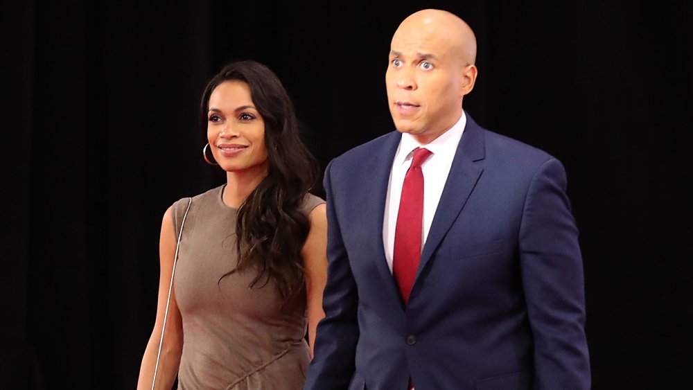 Rosario Dawson and Cory Booker