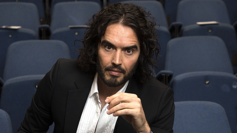 Russell Brand serious face