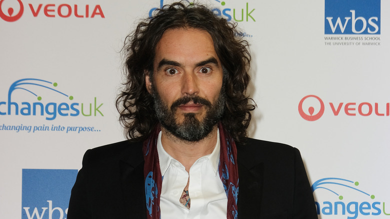 Russell Brand wide eyes