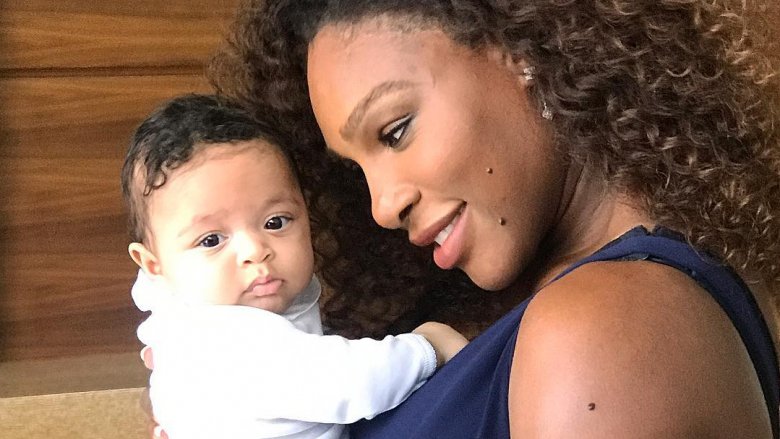 Serena Williams and daughter Alexis Olympia