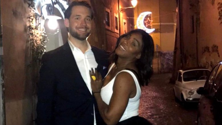 Serena Williams and Alexis Ohanian