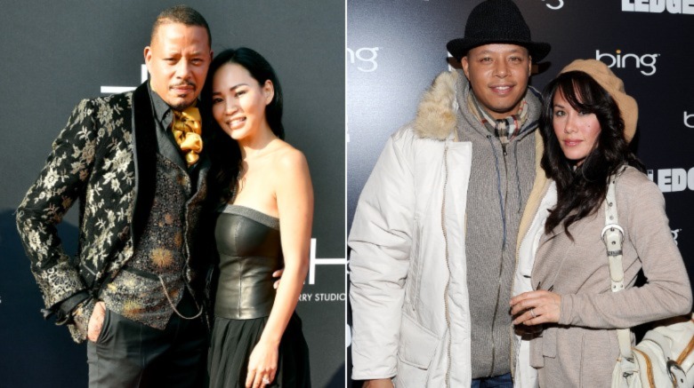 Terrence Howard and Mira Pak (L), Terrence Howard and Michelle Ghent (R)