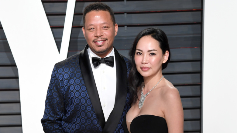 Terrence Howard and Mira Pak smiling together