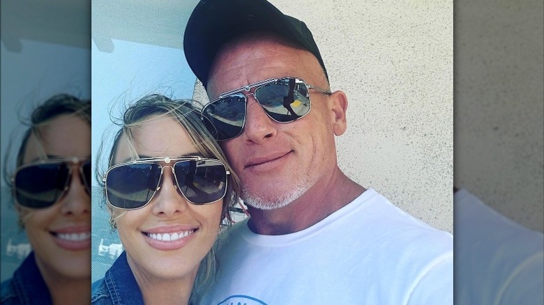 Tish Cyrus and Dominic Purcell selfie