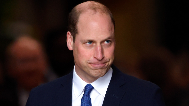 Prince William making face