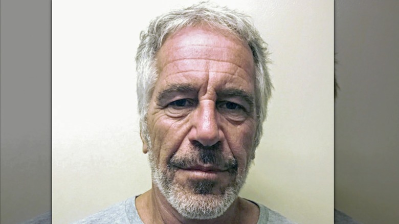 Mug shot of Jeffrey Epstein