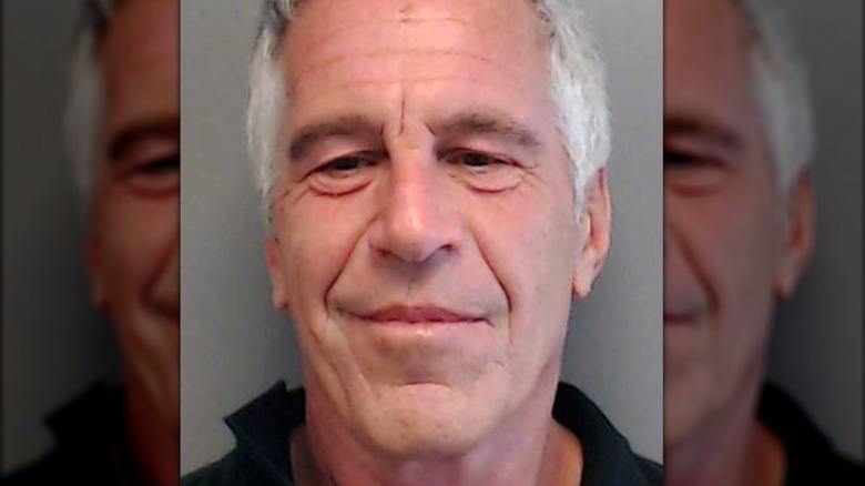 Mug shot of Jeffrey Epstein