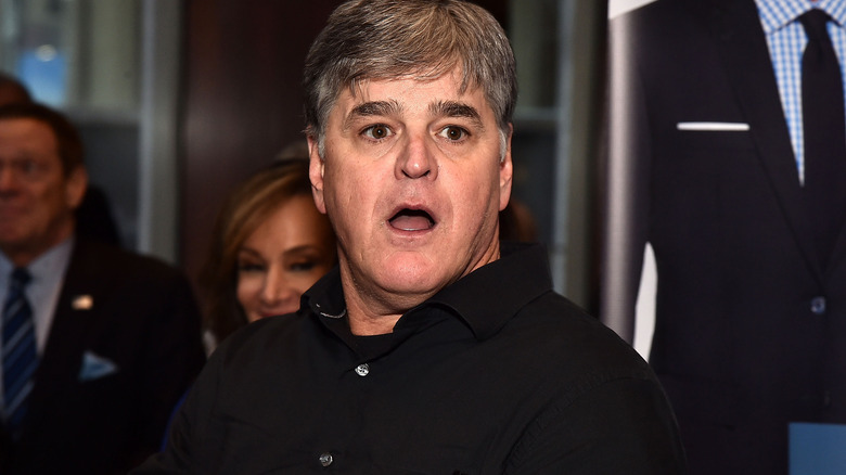 Sean Hannity open-mouthed