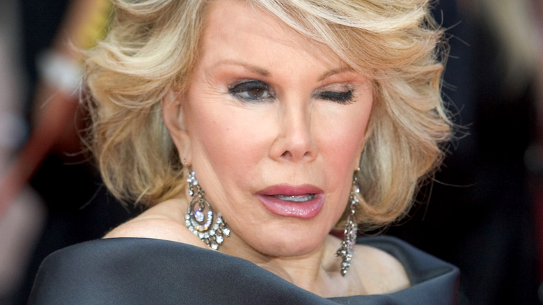 Joan Rivers winking 