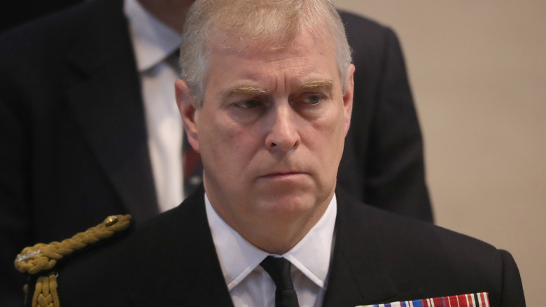 Prince Andrew frowning 