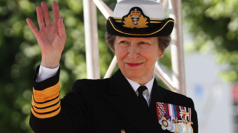 Princess Anne smiling 