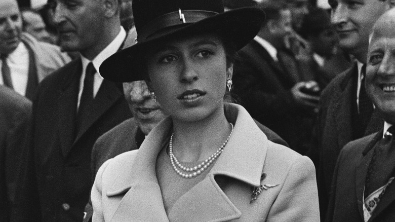 Princess Anne in a crowd 