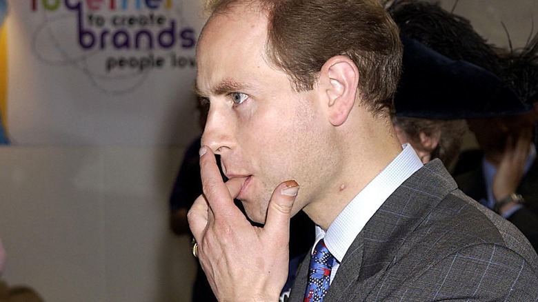 Prince Edward eating