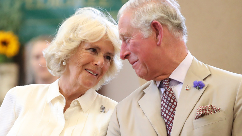 Camilla and Prince Charles smiling