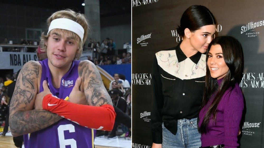 Justin Bieber, Kendall Jenner, Kourtney Kardashian