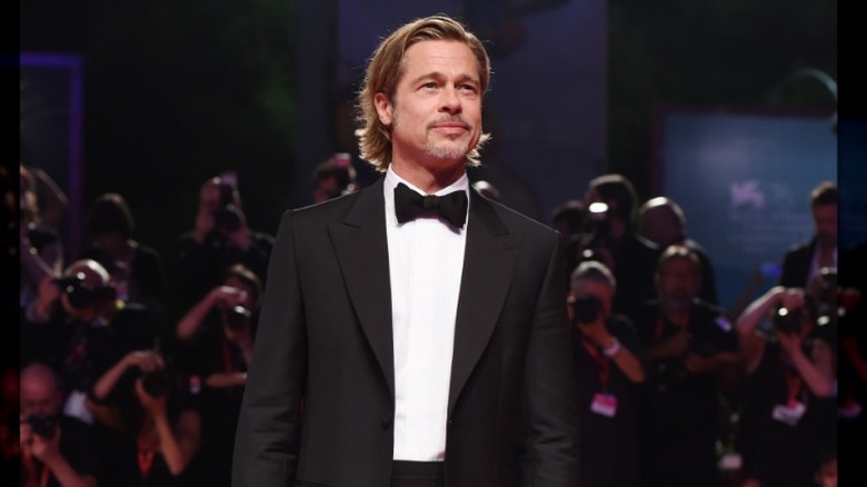 Brad Pitt wearing tuxedo