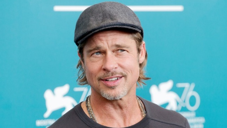 Brad Pitt wearing hat