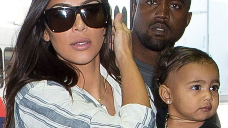 North West's first diamond earrings