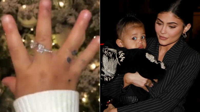 Stormi and Kylie Jenner, diamond ring