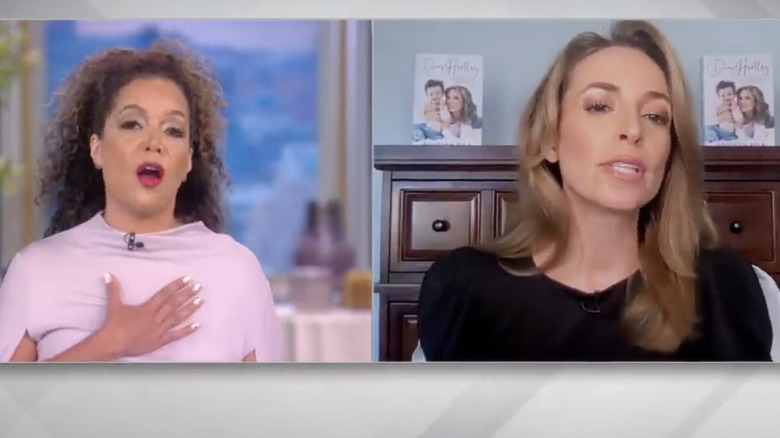 Sunny Hostin and Jedediah Bila on The View