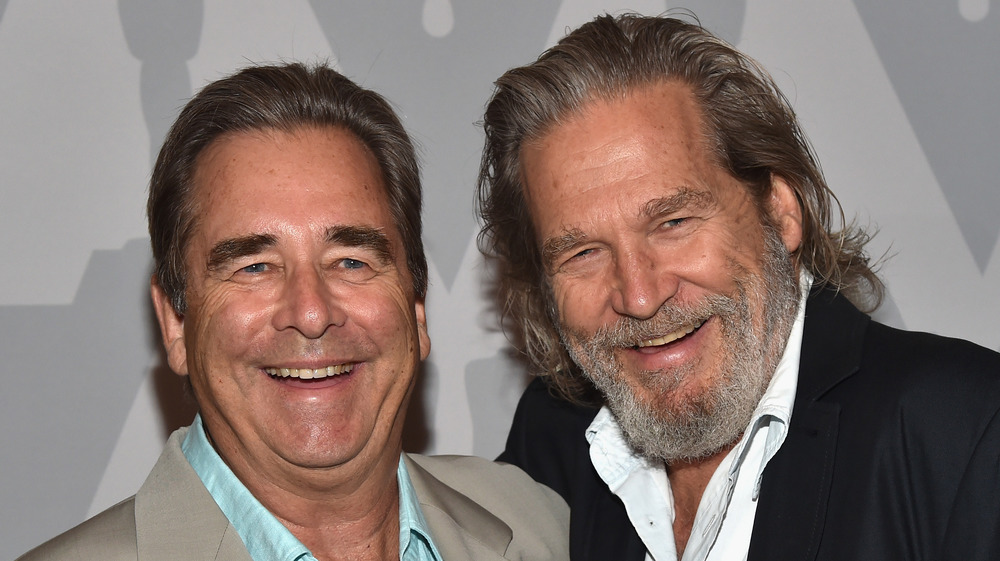 Beau Bridges and Jeff Bridges laughing