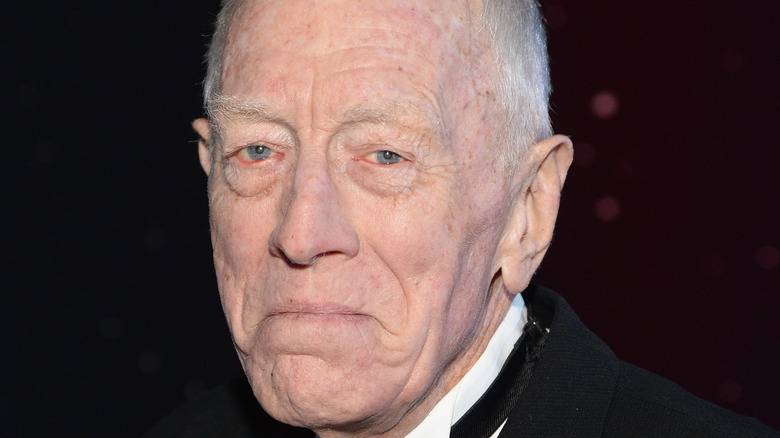 Max von Sydow in tuxedo