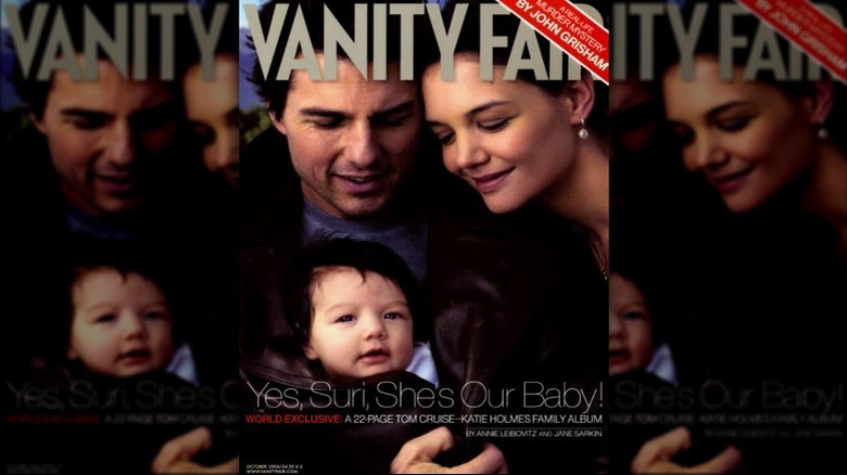 Tom Cruise, Katie Holmes, Suri Cruise Vanity Fair cover