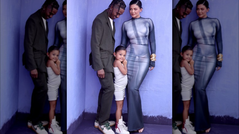 Kylie Jenner, Travis Scott, and Stormi